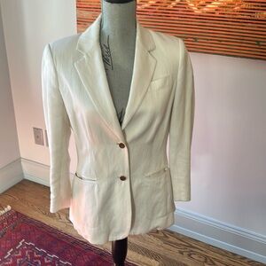 The Row cream blazer